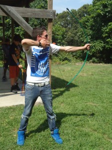 Archery instructor Kev
