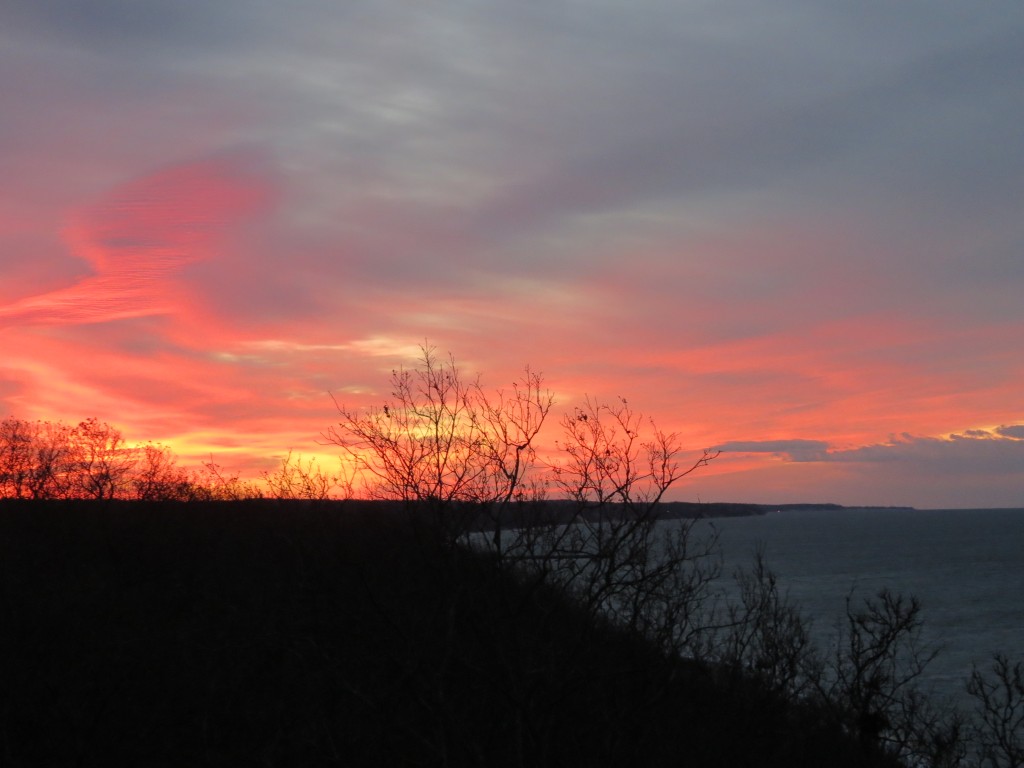 Sunset over the Sound